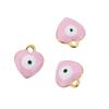 Ojo de Diablo en Forma de Corazón Colgante Pequeño Transfronterizo Caliente Ojos Azules Europeos y Americanos Accesorios Colgantes para Pulsera de Corazón Joyería DIY