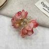 Horquilla ligera de lujo con forma de flor, estilo Mori, estilo hada, combina con todo, elegante estilo francés, elegante y dulce, con forma de tiburón, accesorios para el cabello.