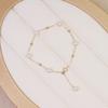 Suministro directo de fábrica nuevo pulsera de perlas de agua dulce cadena de perlas redondas de 5-6 mm de largo 20 cm joyería para mujer al por mayor pelo