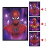 League of Legends Animación 3D Póster Estéreo Pintura con Gradiente de Rejilla Spider-man Iron Man Póster de Animación Rejilla de Ojo Desnudo