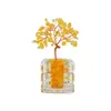 Árvore da Riqueza de Cristal Natural Ornamento de Cristal Puro Feito à Mão Presente de Riqueza para Escritório e Casa Pequeno Ornamento de Mesa