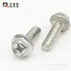 Tornillo Hexagonal Cruzado de Zinc Blanco Joris con Arandela Hexagonal Tornillo de Brida Tornillo Tornillo Antideslizante Perno M5M6M8