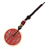 Collar con Lanyard Espíritu de la Montaña Llavero de Cinabrio Colgante para Coche Bagua Moneda Antigua Accesorio de Seguridad