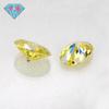 Huagang Gem Amarillo Limón Diamante Mosan Diamante Desnudo Anillos Ovalados Forma de Huevo Moissanita Piedra Desnuda Piedra Principal Venta al por Mayor