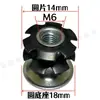 M6 Pés de Ajuste Metálicos de Três Camadas Sem Solda Porca Tubo Conexão de Móveis Porca Interna Fabricante Dongguan