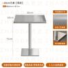 Envío Gratis Celebridad de Internet Casual Mesa de Tienda de Té con Leche Estilo Industrial Mesa de Centro de Acero Inoxidable Silla Plegable Simple Lujo Ligero Mesa y Silla de Comedor