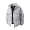 Jaqueta de Algodão Masculina com Gola Alta 2026 para Comércio Exterior, Casaco de Algodão Espesso Solto de Inverno, Jaqueta Puffer Curta Lisa Plus Size