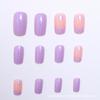96 Piezas de Uñas Postizas para Adultos Acabadas Nuevo Estilo Dulce Puro Florales Removibles Arte de Uñas Transfronterizo