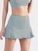 Artículos en stock Transfronterizo Falda de Tenis de Bolsillo de Cintura Alta para Mujer Pantalones Cortos de Yoga Antiexposición Secado Rápido Falda Deportiva de Golf