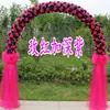 Arco de Flores de Seda Puerta de Flores Completa Puerta de Flores para Boda Evento de Celebración de Apertura de Tienda Nuevo Arco de Flores Soporte para Flores Accesorios de Flores para Boda