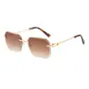 Gafas de Sol Futuristas Sin Montura para Hombres y Mujeres, Protección UV, Elegantes para Ciclismo y Conducir