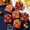 Envelopes vermelhos de desenho animado do Ano do Carneiro, desejando sucesso em todos os empreendimentos, designs personalizados e criativos, atacado de envelopes vermelhos novos e tridimensionais para o Ano Novo Chinês