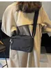 Bolso Minimalista Transfronterizo para Mujer, Gran Capacidad, Bolso de Hombro Estilo Ropa de Trabajo, Bolso Cruzado de Nicho, Bolso Cuadrado Pequeño, Versátil con Múltiples Bolsillos