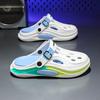 Eva Primavera e Verão Casa Casual Preguiçoso Respirável Multicor Tamancos Confortáveis Praia Roupa Externa Sapatos Preguiçosos Masculinos