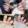 Ziyun Galaxy Unhas Vestíveis Puramente Feitas à Mão Estilo Ins Gradiente Roxo Contas de Vidro Olho de Gato Luxo Acessível Unhas de Fada Diárias