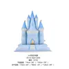 Balões de castelo com base para chão para crianças e adultos, balões de decoração para atmosfera de festa de aniversário de castelo de princesa