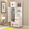 Armario Sencillo de Almacenamiento Ensamblaje Doméstico Dormitorio Habitación de Alquiler Armario de Almacenamiento Armario de Almacenamiento Sencillo Moderno Armario Pequeño