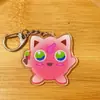Llavero de Acrílico Dibujos Animados Anime Periférico Pokemon Colgante de Doble Cara Accesorios DIY Colgante para Bolso