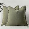 Fronha de Cor Sólida Amazon Fronha para Almofada Lateral de Barba para Casa Capa de Almofada Simples Algodão Lavado Almofada de Sofá