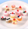 Acessórios de Resina DIY Brinquedos de Comida em Miniatura Sobremesa Pão Biscoitos Creme Cola Materiais Acessórios para Joias Feitos à Mão