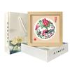 Estilo chinês Handmade Paper-cut Frame Ornamentos de Pintura Decorativa Slot de Dupla Face Frente e Verso Settable Moderno Simples Pintura Criativa