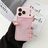 Capa de Porta-Retrato de Cor Sólida Adequada para iPhone 17 Pro Max, Acabamento Fosco Tipo Pele, Magnética para Apple 16, Proteção Completa Contra Quedas para 15