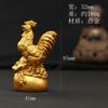 Galo Dourado Artesanato Enfeites Zodíaco Galinha Casa Escritório Desktop Entrada Decoração Abertura Presente Novas Areias Chinesas