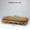 Base de Bonsái de Piedra Falsa Talla Madera de Ala de Pollo Base Rectangular Estatua de Buda Ceremonia del Té Adornos para Acuario Base Sólida de Madera y Piedra