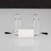 Botella de Vidrio para Esmalte de Uñas de 5 ml, Botella Vacía con Pincel, Botella de Relleno de Brillo de Labios de Doble Extremo, Botella Cosmética de Alta Gama