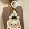 Bubble Mart Colgante de Cadena para Teléfono Móvil Lindo Cuentas Pintadas a Mano Cadena Doble Colgante Colgante para Bolso Colgar DIY