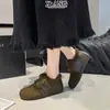 Zapatos Birkenstock de estilo retro de cobertura total para mujer, con terciopelo añadido en invierno para abrigar, zapatos de pelo de cordero, zapatos de algodón, mocasines