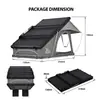 Tienda de campaña de techo triangular con soporte diagonal ultradelgada, no requiere montaje, impermeable y cálida, tienda de campaña de techo todoterreno para SUV en stock