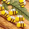 Suéter Camisa de Abeja de Dibujos Animados Botón Decorativo Tejido Niños Preescolar Maestro Collage de Botones Hecho a Mano Botón Especial