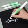 Rotulador especial de punta fina blanca deslumbrante de 1 mm, marcador de pintura impermeable de secado rápido, marcador para pintar neumáticos