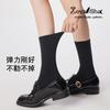Nuevos Calcetines de Invierno 2025 para Mujer, Calcetines de Terciopelo para Bebé Espesos y Cálidos de Lana, de Media Pantorrilla, Color Sólido Versátiles Suaves Calcetines Caídos