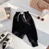 Pantalones Deportivos Casuales de Algodón Estilo Coreano para Primavera y Otoño para Niños y Niñas, Pantalones Deportivos Infantiles con Logo de Cara Sonriente, Pantalones Largos de Moda con Letras