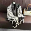 Bufanda de Algodón y Lino con Diseño de Tablero de Ajedrez para Otoño e Invierno, Moda Japonesa y Coreana para Mujer, Chal Protector Solar, Toalla de Playa, Estampado a Cuadros, Cálido para el Cuello