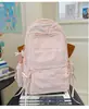 Mochila leve de cor sólida estilo japonês, adequada para viagens ao ar livre, com grande capacidade, versátil para uso casual e ideal como mochila para o dia a dia para estudantes universitários.