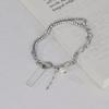 Pulsera de Cuentas de Concha Apilada de Doble Capa Estilo Coreano ins Estilo Simple para Mujer Hip-Hop Distintiva Moderna Estilo Frío Joyería de Mano