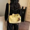 Bolso de Mano de Moda Transfronterizo Ins para Mujer Primavera 2026, Bolso de Hombro Cruzado Texturizado de Moda, Bolso Cubo Casual de Gran Capacidad