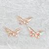 Alas coloridas degradado cálido mariposa transparente accesorios acrílicos DIY material hecho a mano pegamento crema funda para teléfono