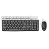 Conjunto de teclado e mouse com fio Tarantula AC105 USB All White all black para computador Office Home Game