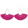 Pendientes de Aro Metálico con Borla de Abanico de Colores Accesorios para el Cabello Accesorios Colgantes Hechos a Mano DIY Colgante para Llave Colgante Pequeño