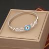 Nueva joyería europea y americana acero de titanio pulsera que no se desvanece sentido del diseño nicho gesto luz pulsera de lujo al por mayor B449