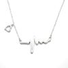 Collar de plata esterlina 925 al por mayor Collar de plata esterlina ECG Moda coreana temperamento joyería de plata