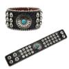 Pulsera de lujo con diamantes de imitación para mujer, diseño original, pulsera de cuero PU con diamantes