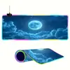 Alfombrilla de Ratón Luminosa para Gaming Especial FPS Tamaño Grande RGB Alfombrilla de Escritorio para eSports Alfombrilla para Teclado de Casa Engrosada y Ampliada