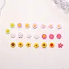 Flores Pequeñas Frescas, Flores de Cinco Pétalos, Accesorios para Uñas Artísticas, Pequeños Accesorios de Resina Tridimensionales, Accesorios Coloridos Portátiles para Uñas, Materiales para Manualidades