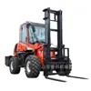 Empilhadeira off-road diesel tração nas quatro rodas hidráulica manuseio carga e descarga empilhador equipamento multifuncional para canteiros de obras, minas, fazendas e armazéns