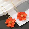 Brincos de Flor de Pétalas em Camadas de Alta Qualidade para Mulheres, Estilo Moda Japonesa e Coreana, Acessórios de Brincos Doces e Frescos